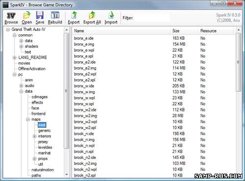 SparkIV 0.6.2 — Редактор GTA 4