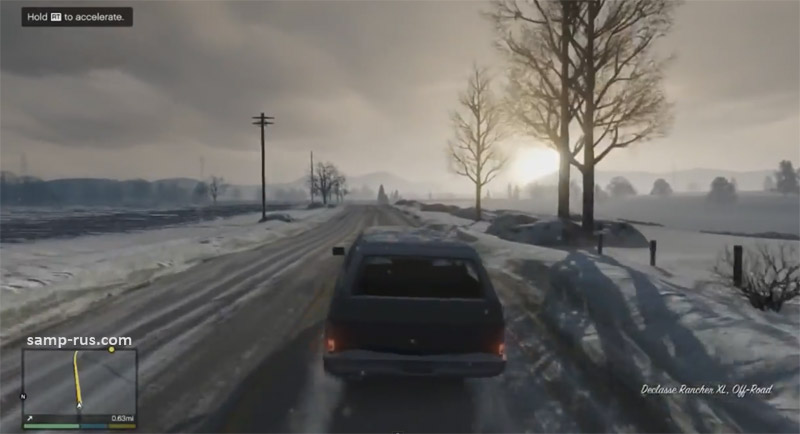 Снег в GTA 5 новое видео